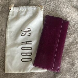 HOBO Rich Purple Leather Wallet